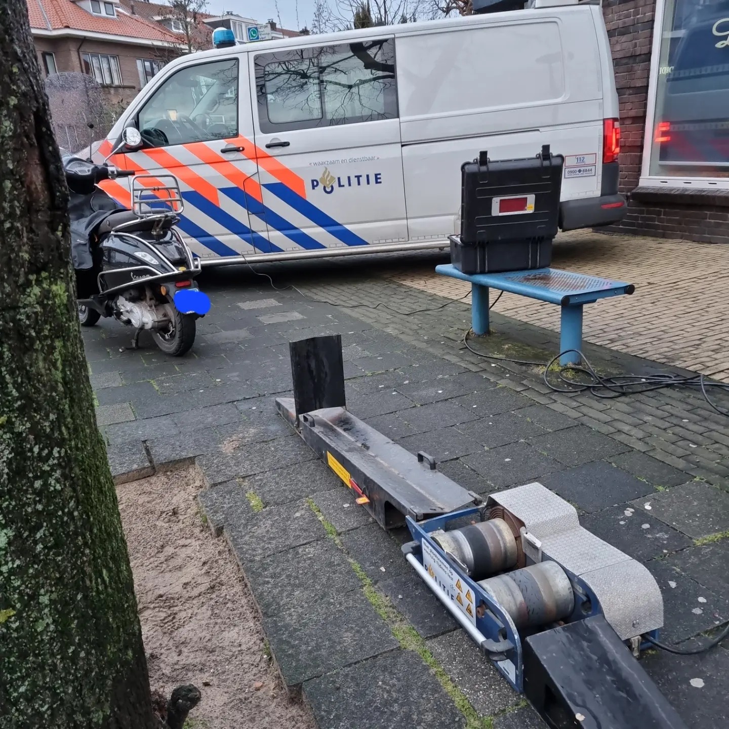 Politiecontrole Parkweg en Mariannelaan Voorburg