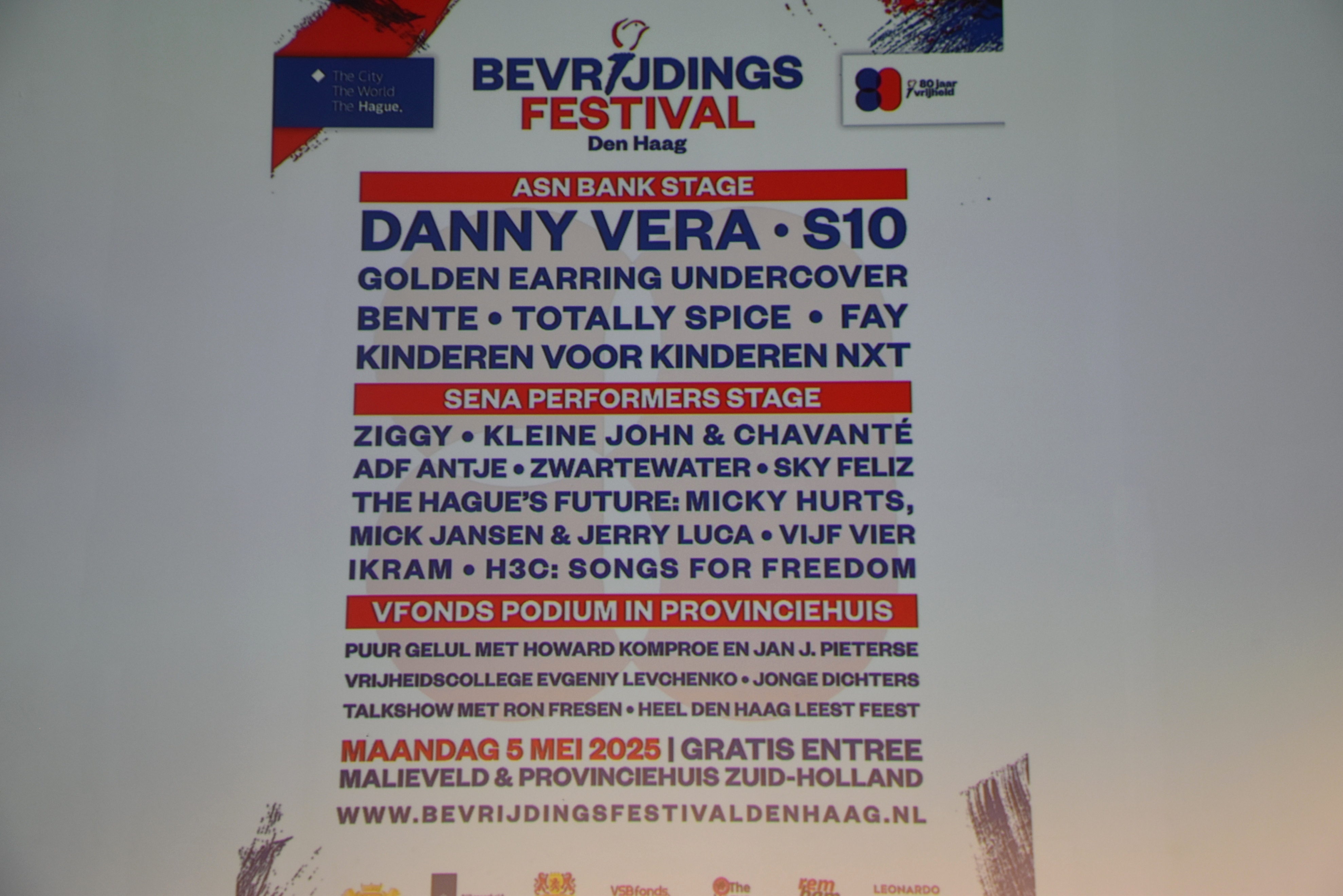 Kick off28 Grote scherm Complete programma