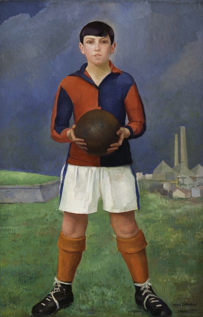 1926. Ángel Zárraga Joven futbolista. Óleo sobre tela colección particular