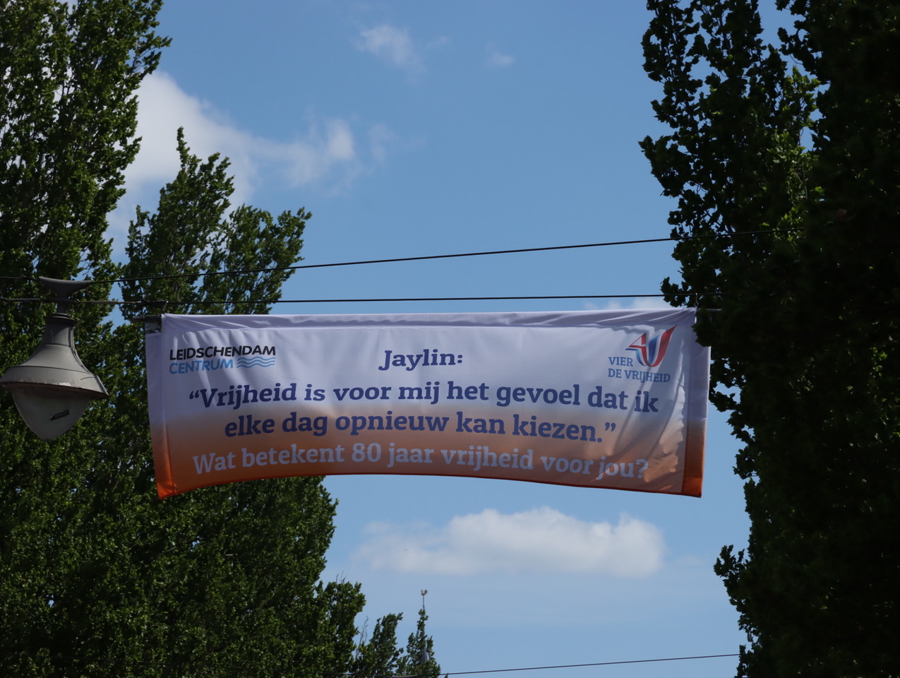 Bevrijding bergh versiering