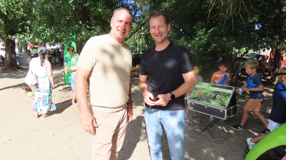 Wethouder Keus bij Montessori