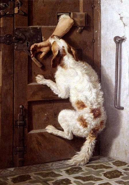 S.d. De hand van de dief Giuseppe De Nigris Italian painter