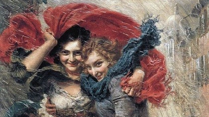 Schilderij Giornata di pioggia