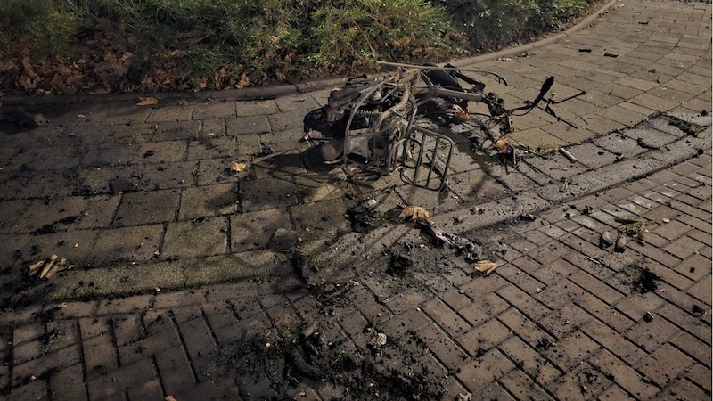 Scooterbrand jaarwisseling