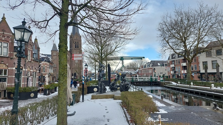 Winter sluis