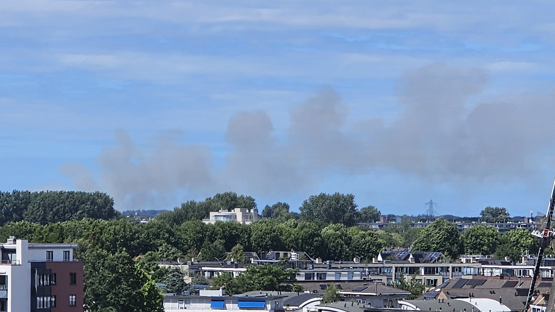 Duinbrand in Leidschendam te zien Gerard