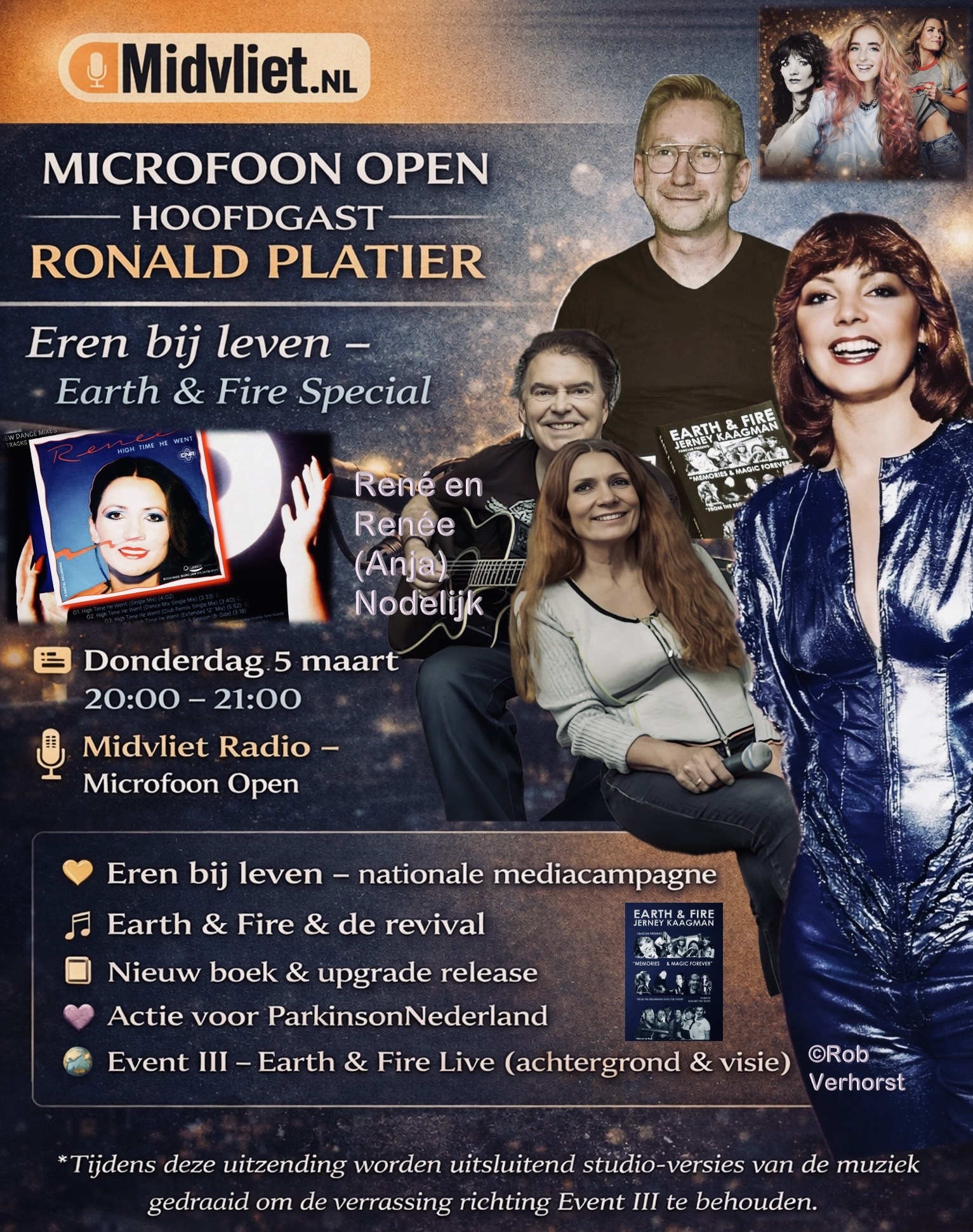 Earth and Fire Micrfoon Open mrt. 2026